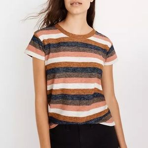 Madewell | Textured Tee in Stripe